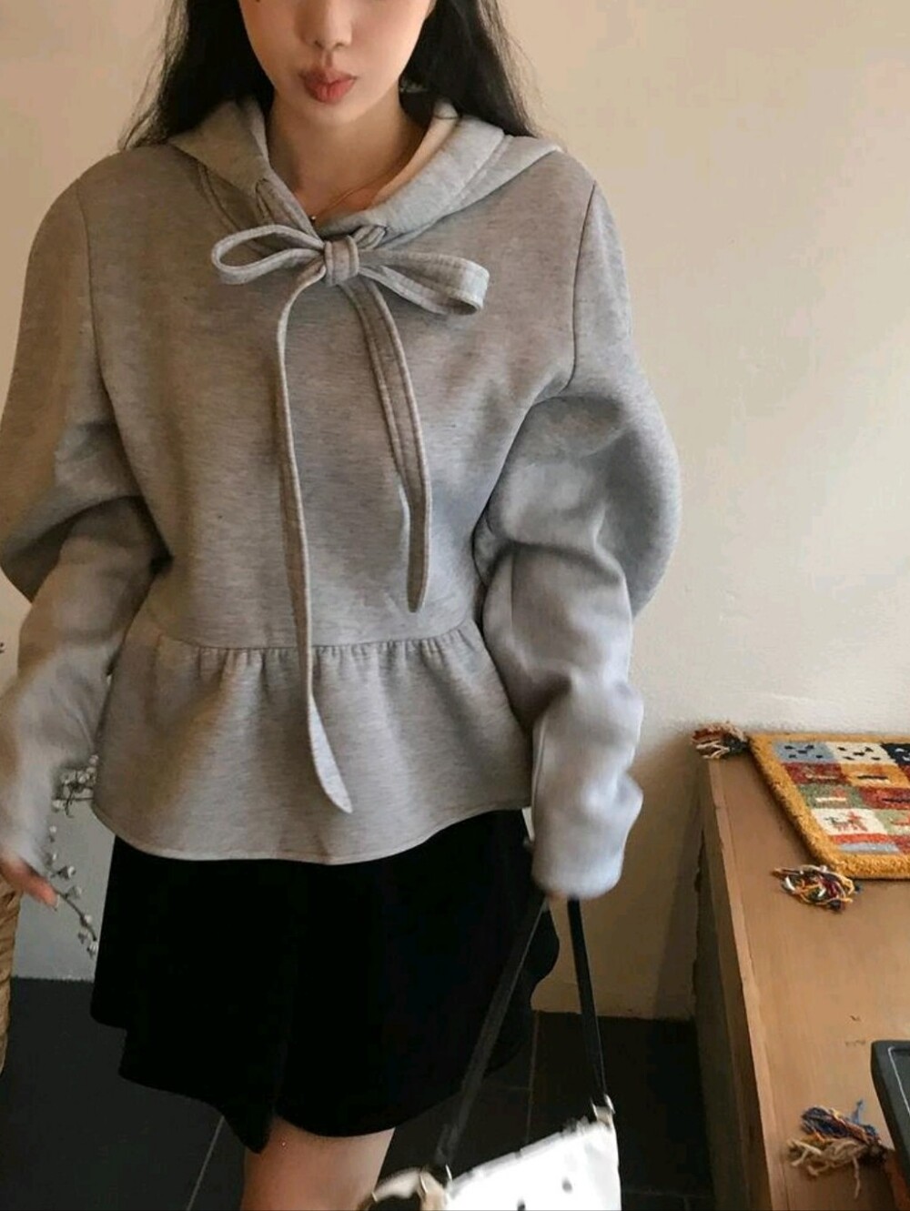Women's Casual Daily Long Sleeve Hooded Sweatshirt With